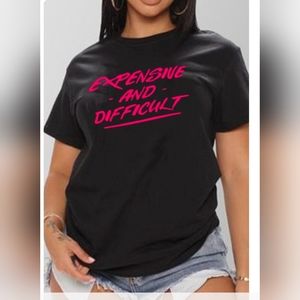 Epensive and Difficult print tee